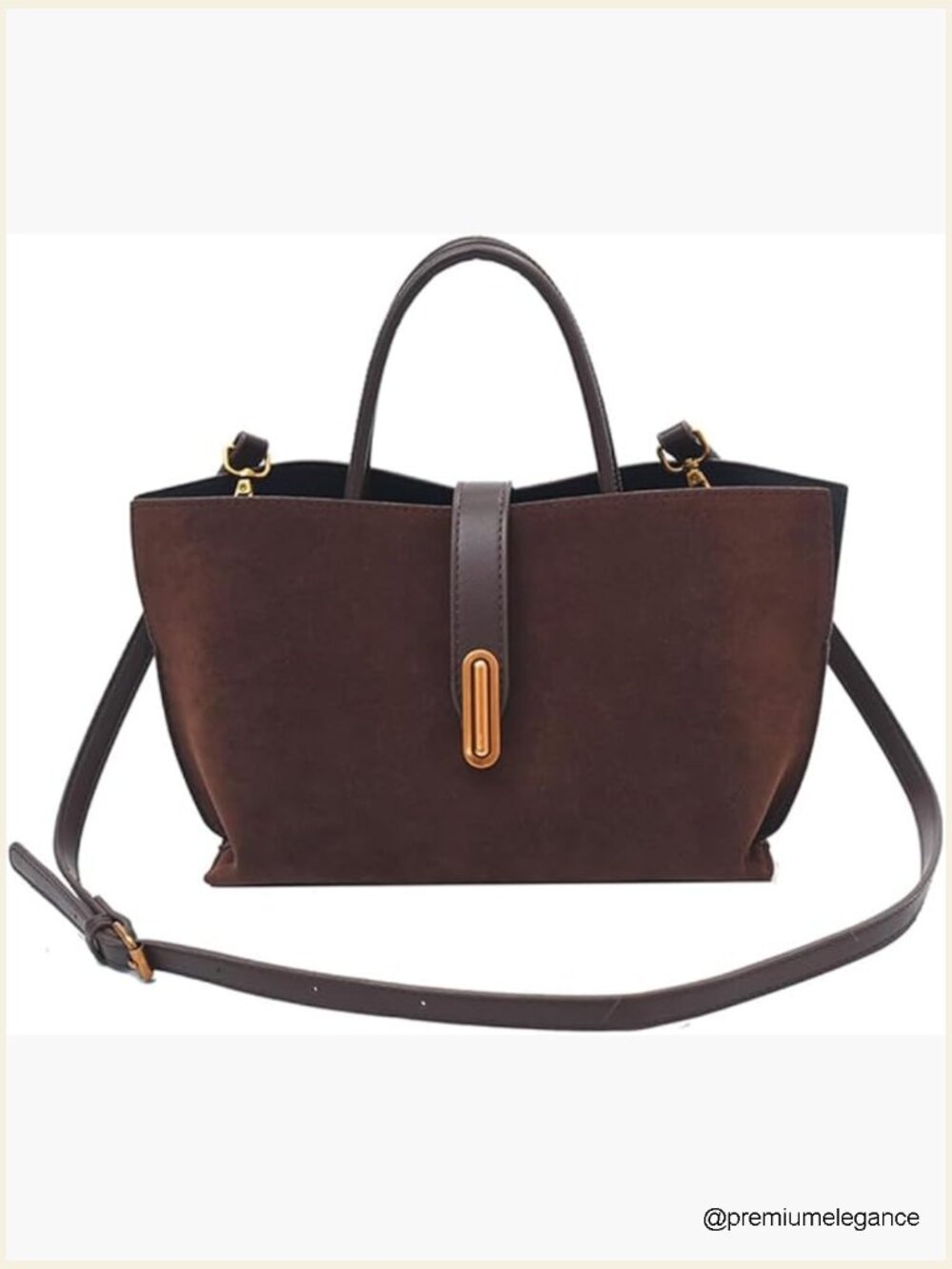Faux Suede Tote Bag with Zipper, Work Handbag for Women, Top Handle Shoulder